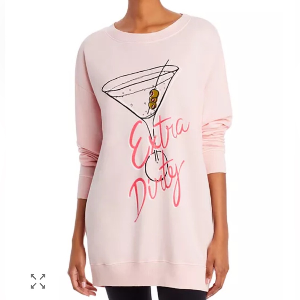 Wildfox Pink Martini Graphic Sweater